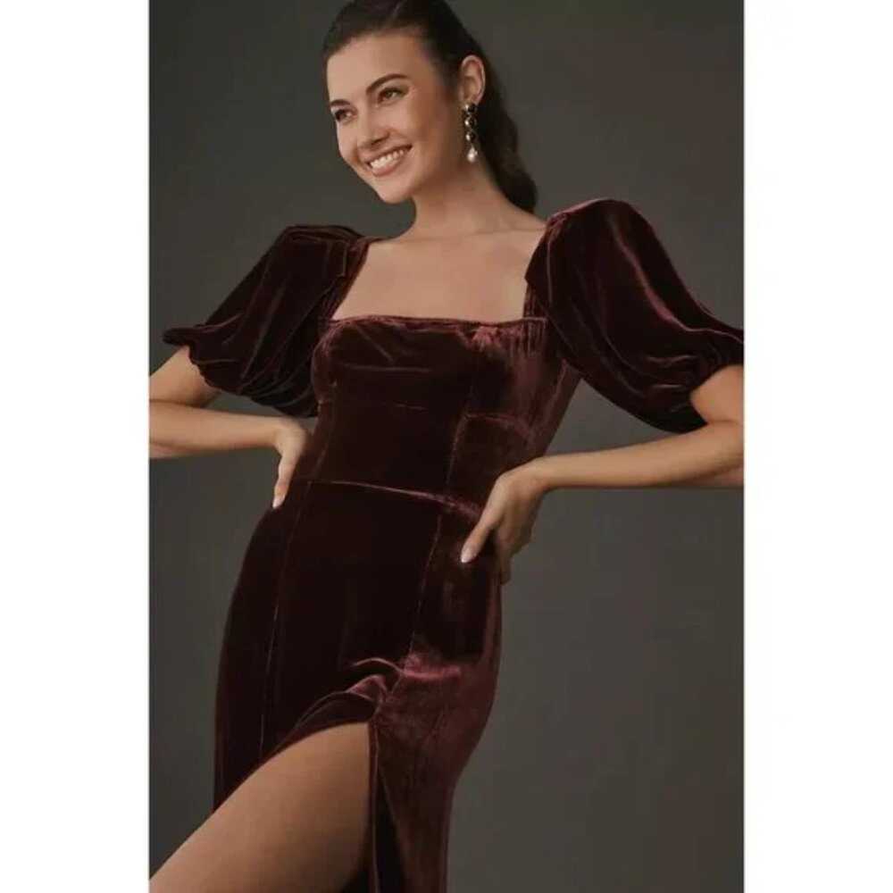 REFORMATION JOCELYN VELVET DRESS